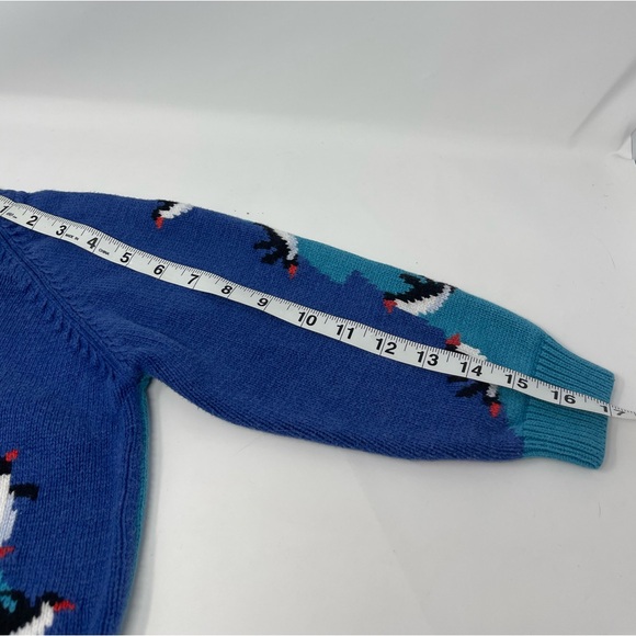 CHRISTINE FOLEY: Penguin Sweater, Size 5/6 Hand knit, Crewneck - Picture 10 of 12